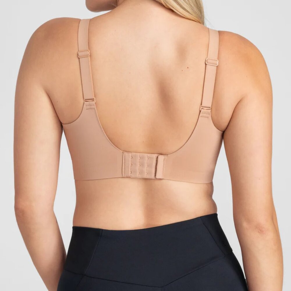 Honeylove CrossFlex Activity Bra Cloudfuse Sand Tan Nude Neutral size Small - Picture 3 of 6